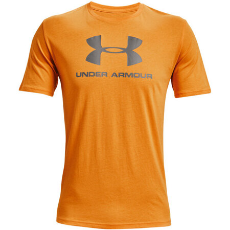 Koszulka męska Under Armour Sportstyle Logo SS pomarańczowa 